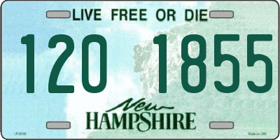 NH license plate 1201855