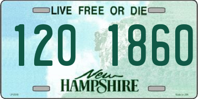 NH license plate 1201860
