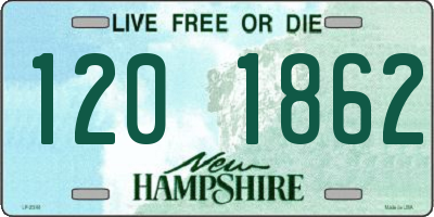 NH license plate 1201862