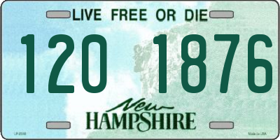 NH license plate 1201876
