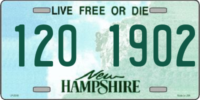 NH license plate 1201902