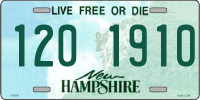 NH license plate 1201910