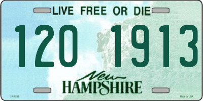 NH license plate 1201913