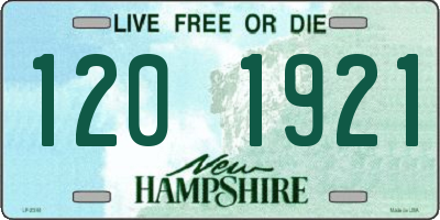 NH license plate 1201921