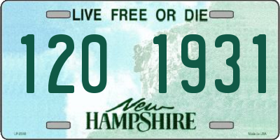NH license plate 1201931