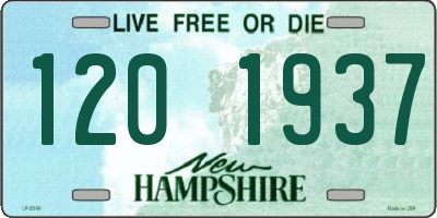 NH license plate 1201937