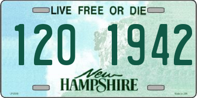 NH license plate 1201942