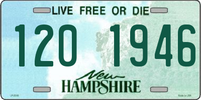 NH license plate 1201946