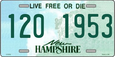 NH license plate 1201953