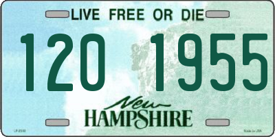 NH license plate 1201955