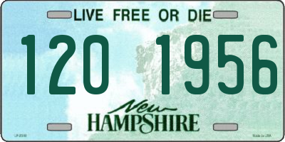 NH license plate 1201956
