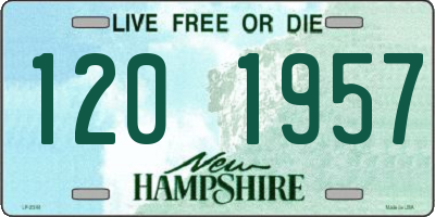 NH license plate 1201957