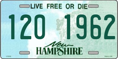NH license plate 1201962