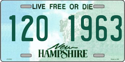 NH license plate 1201963