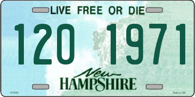 NH license plate 1201971