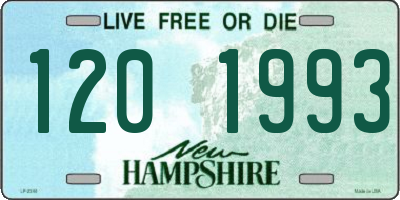 NH license plate 1201993