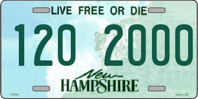 NH license plate 1202000
