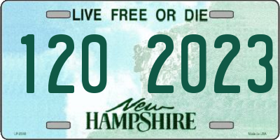 NH license plate 1202023