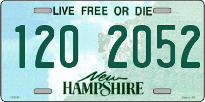 NH license plate 1202052