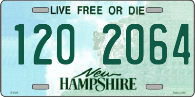 NH license plate 1202064