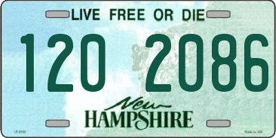 NH license plate 1202086