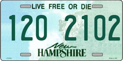 NH license plate 1202102