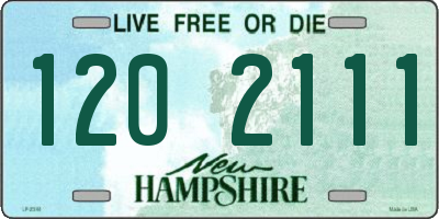 NH license plate 1202111
