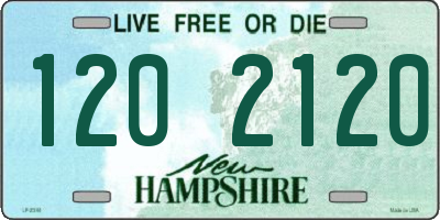 NH license plate 1202120