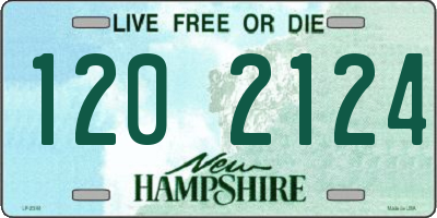 NH license plate 1202124