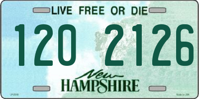 NH license plate 1202126