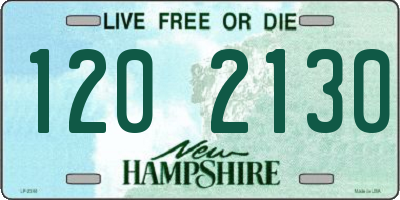 NH license plate 1202130