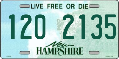 NH license plate 1202135