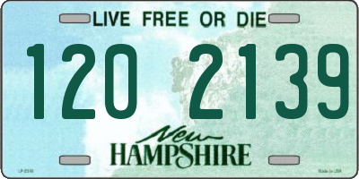 NH license plate 1202139