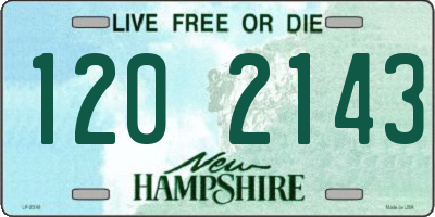 NH license plate 1202143