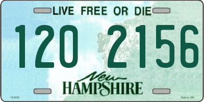 NH license plate 1202156