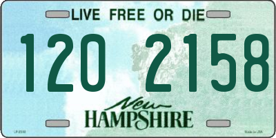 NH license plate 1202158