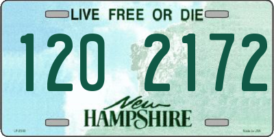 NH license plate 1202172