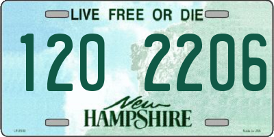 NH license plate 1202206
