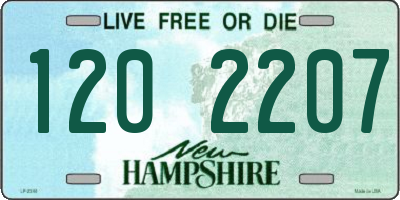 NH license plate 1202207