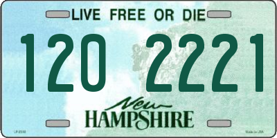 NH license plate 1202221