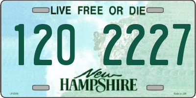 NH license plate 1202227