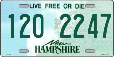 NH license plate 1202247