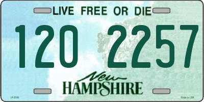 NH license plate 1202257