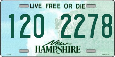 NH license plate 1202278