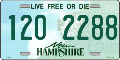 NH license plate 1202288