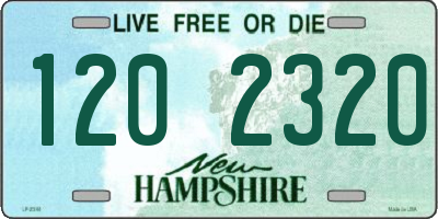 NH license plate 1202320