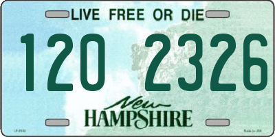 NH license plate 1202326