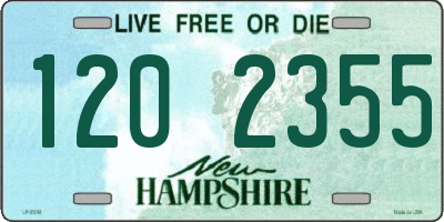 NH license plate 1202355