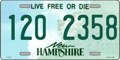 NH license plate 1202358