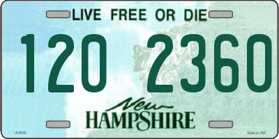 NH license plate 1202360
